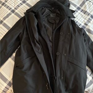 Men's Classic Black Trench Coat